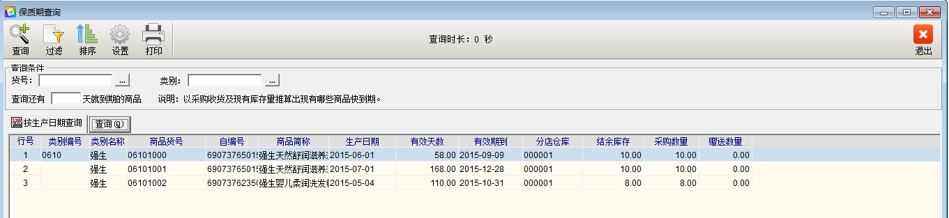 母婴管理软件商品的完整保质期管理