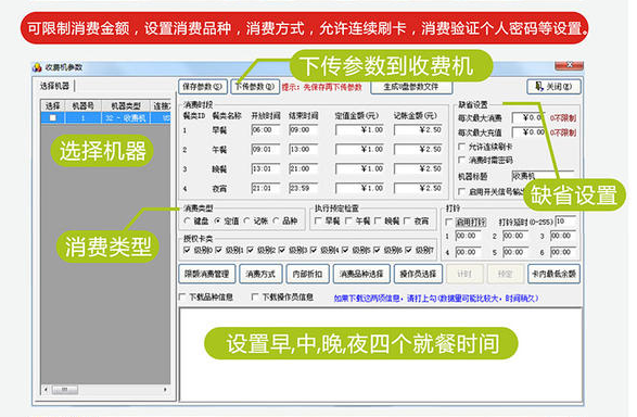 浩顺IC消费机（售饭机）
